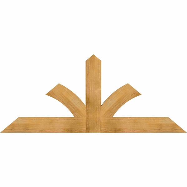 Ekena Millwork Richland Rough Sawn Timber Gable Bracket, Western Red Cedar, 72"W x 30"H x 2"D x 6"F, 10/12 Pitch GBW072X30X0206RIC00RWR - main